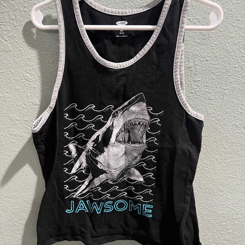 Old Navy Black and Gray Tank Top